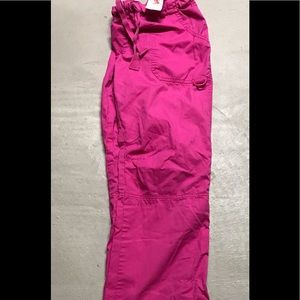 Pink Lindsey Koi scrub bottom